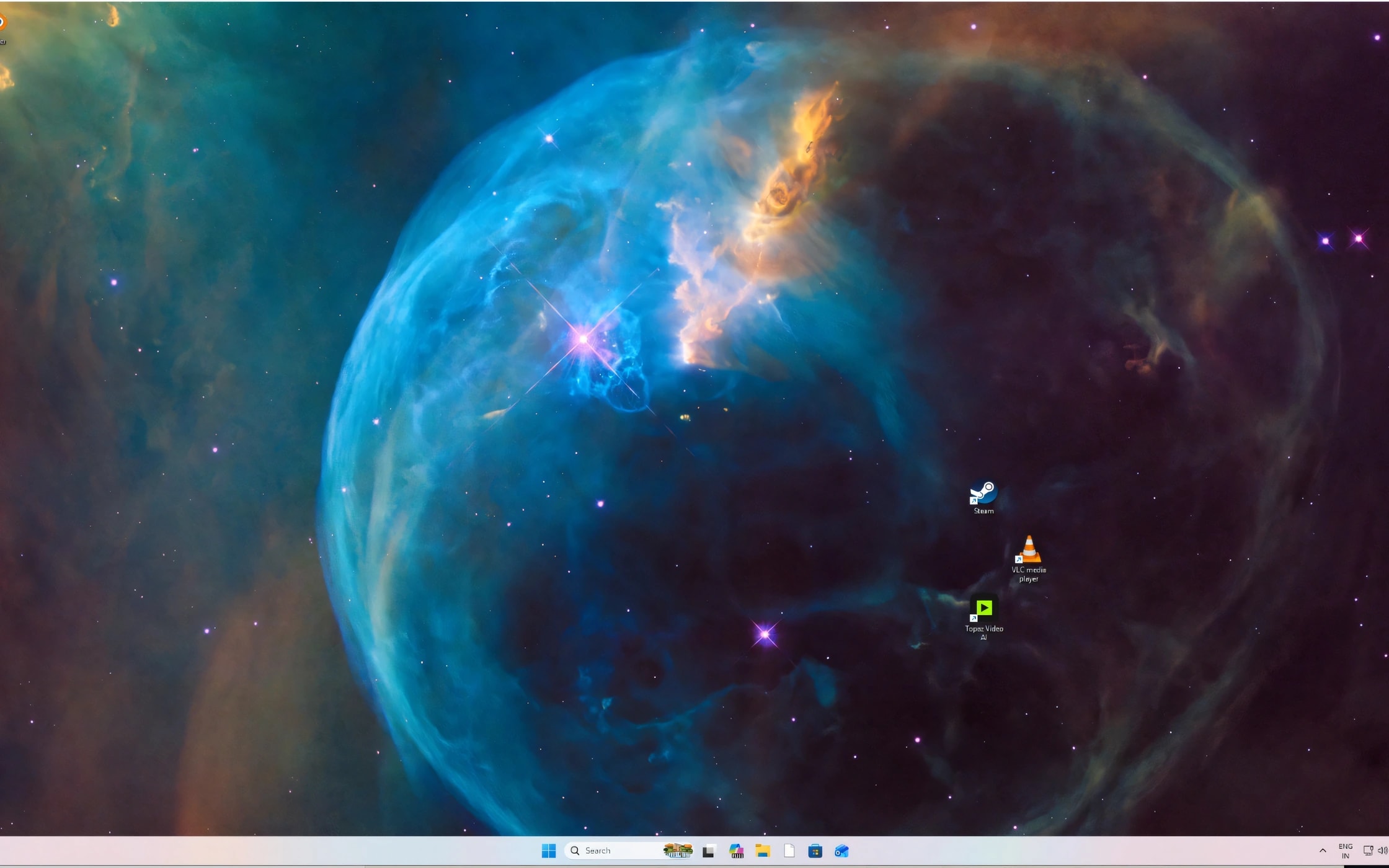 The Windows desktop of the cloud workstation